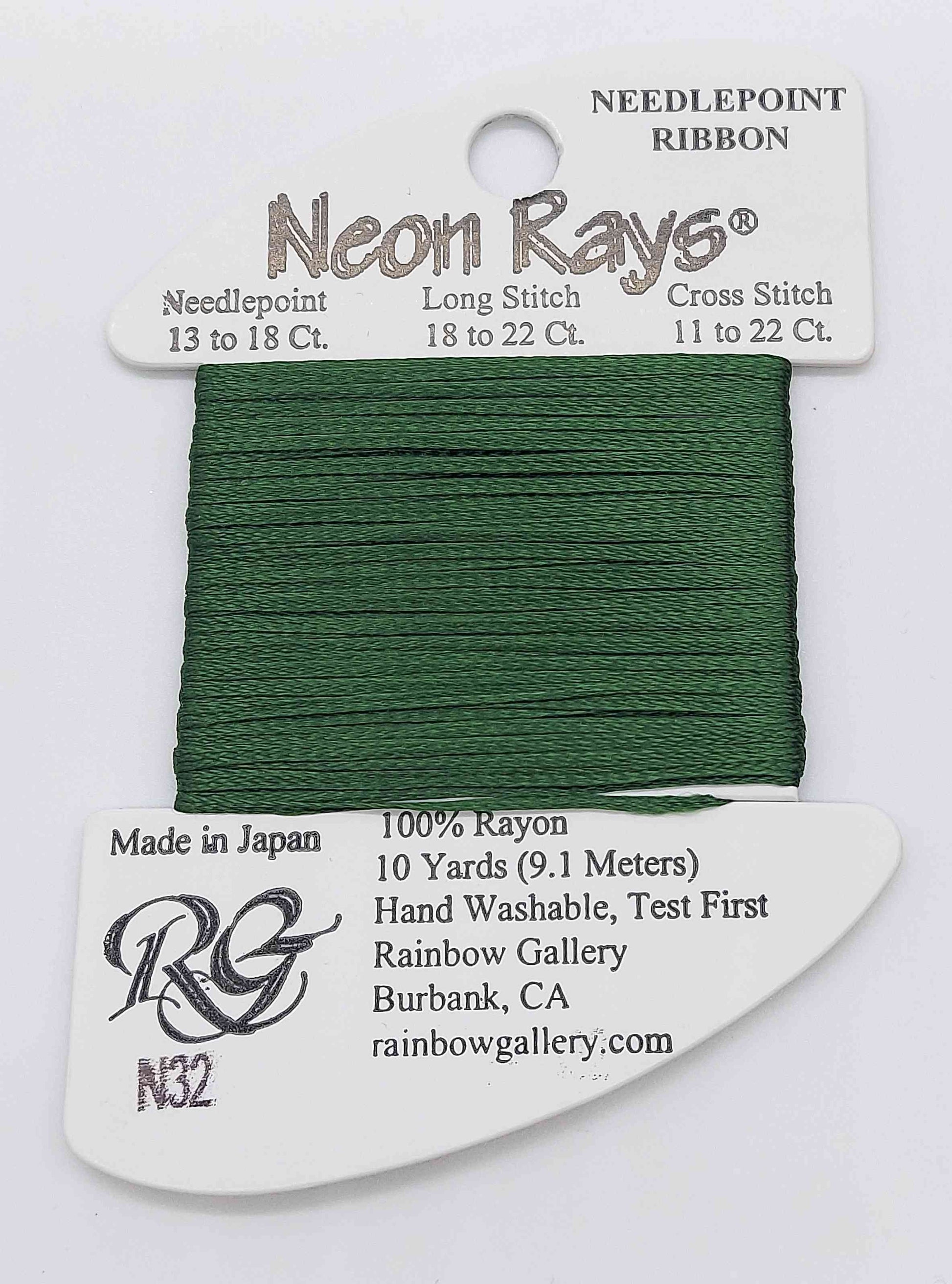 Neon Ray -  Assorted Colors - N32-SPRUCE GREEN