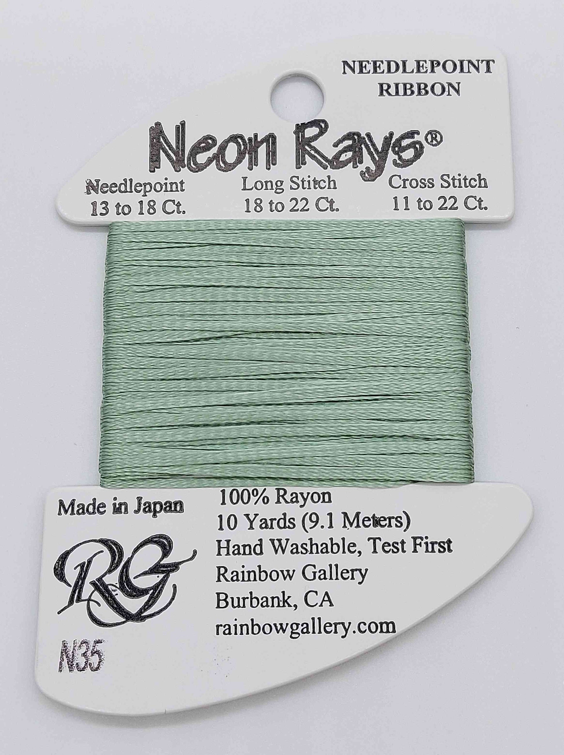 Neon Ray -  Assorted Colors - N35-PALE GREEN