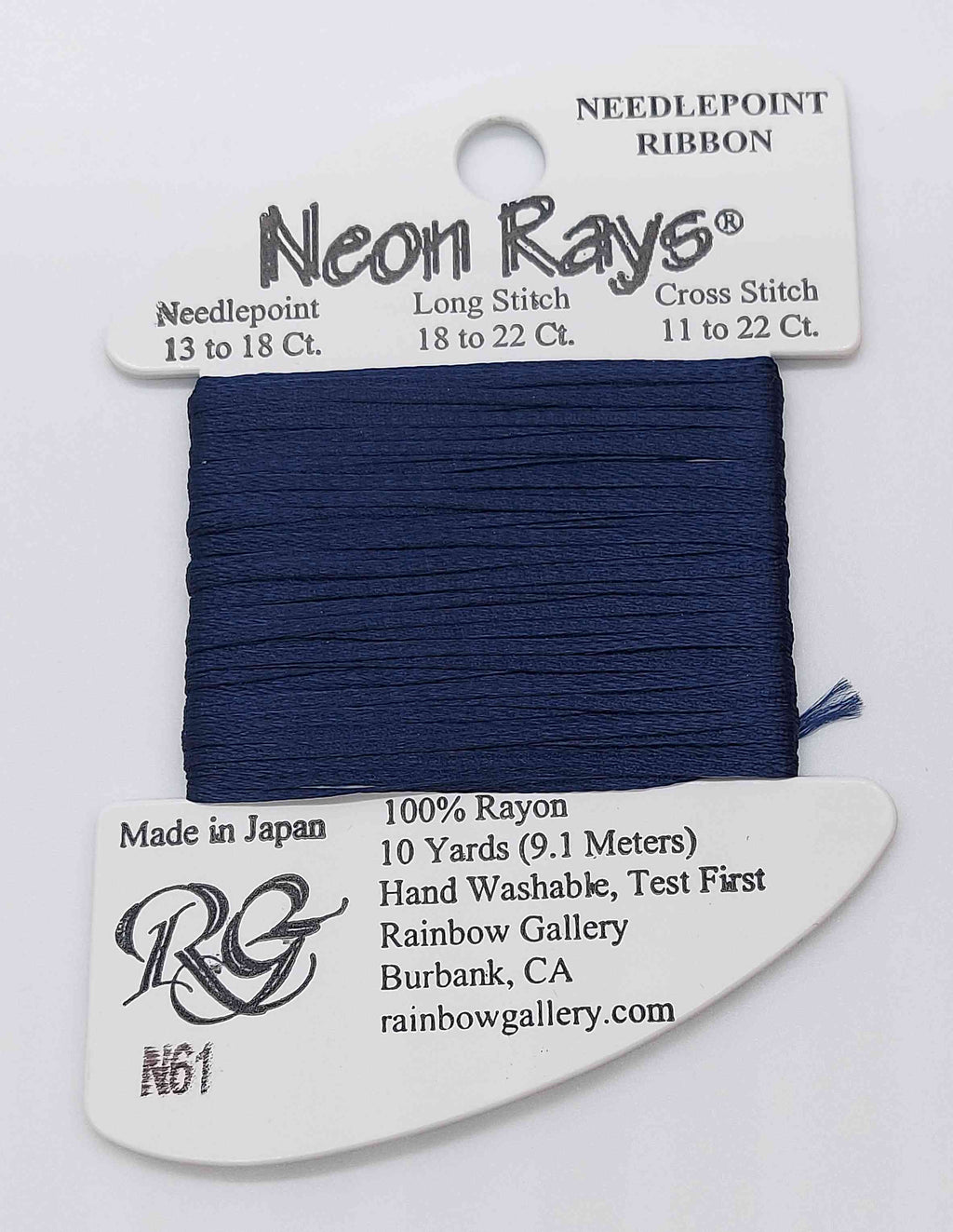 Neon Ray -  Assorted Colors - N61-MIDNIGHT BLUE