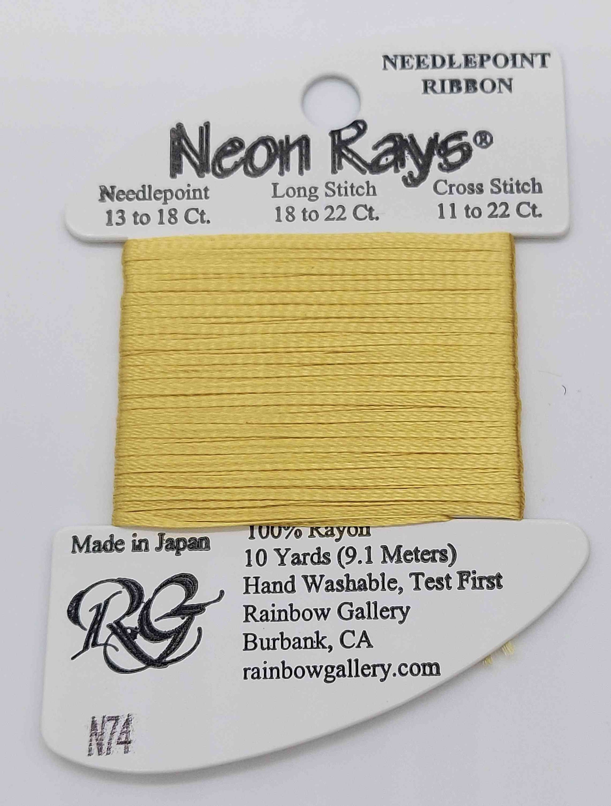 Neon Ray -  Assorted Colors - N74-GOLDEN YELLOW