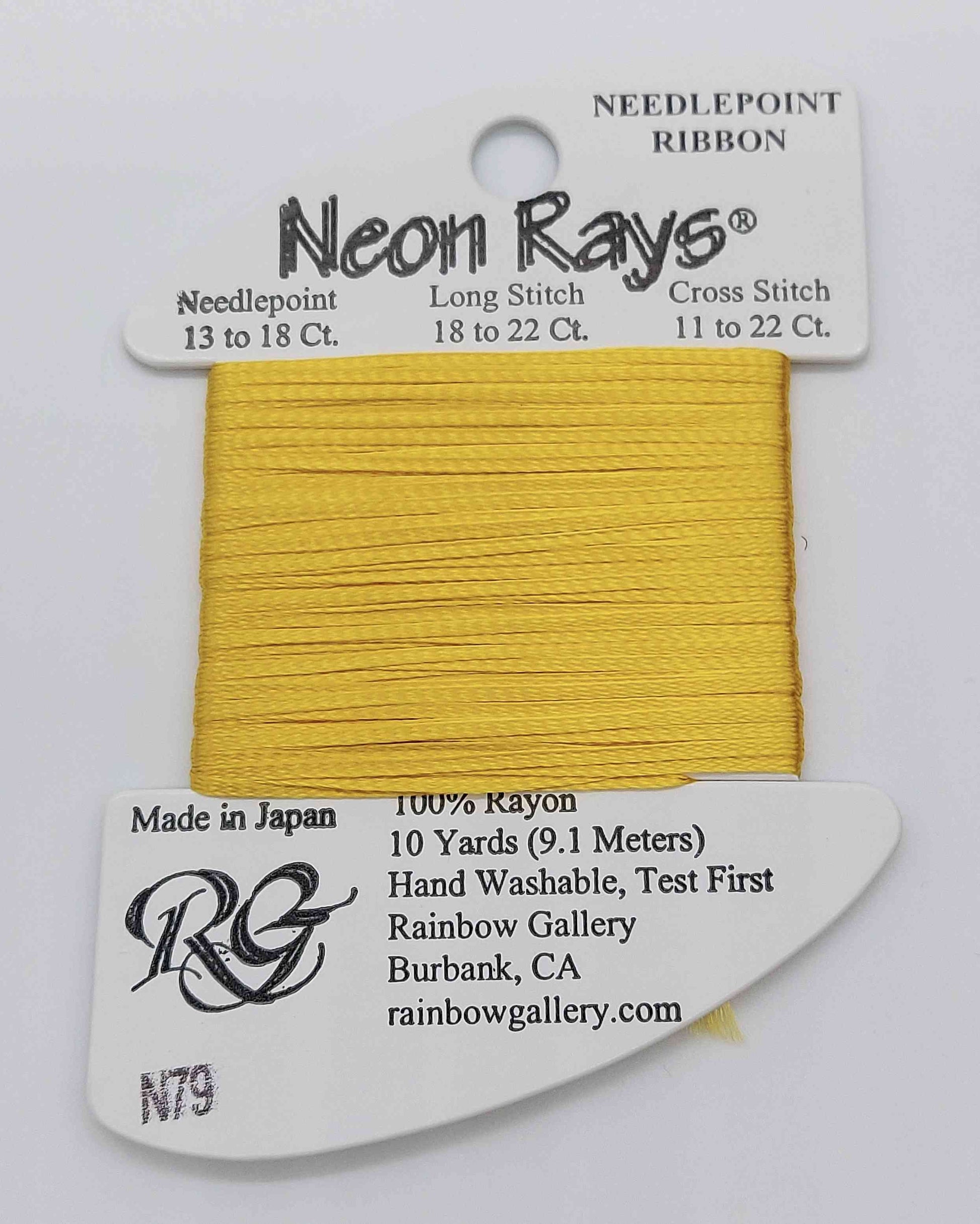 Neon Ray -  Assorted Colors - N79-BRIGHT GOLD
