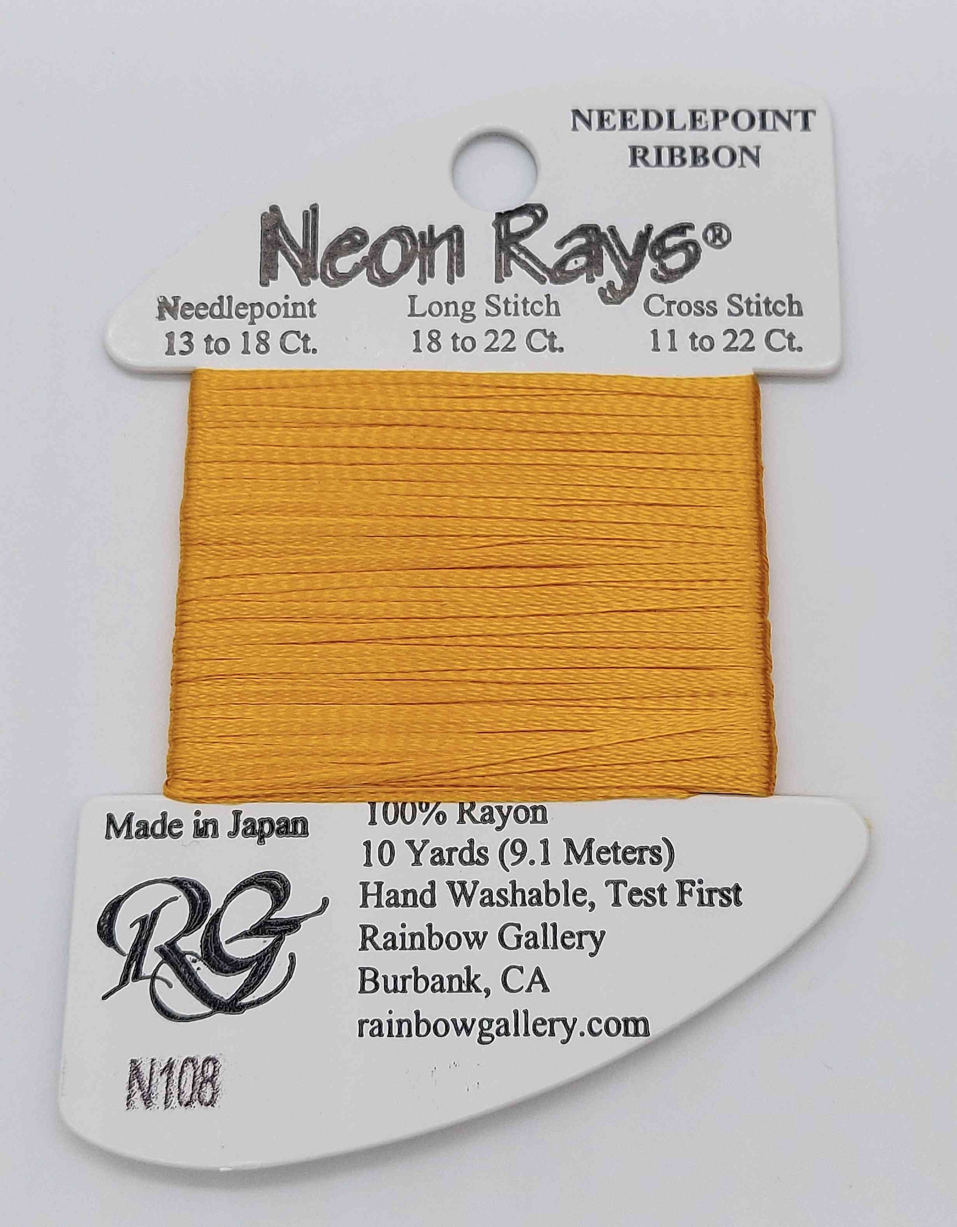 Neon Ray -  Assorted Colors - N108-YELLOW ORANGE