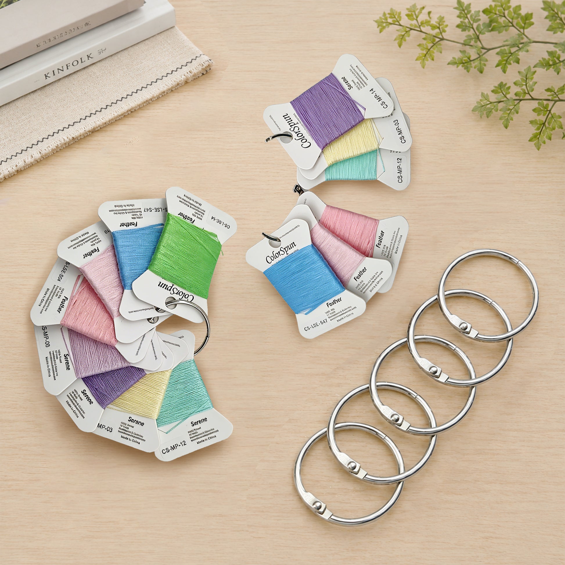 Needlepoint Thread Organizer Rings Set