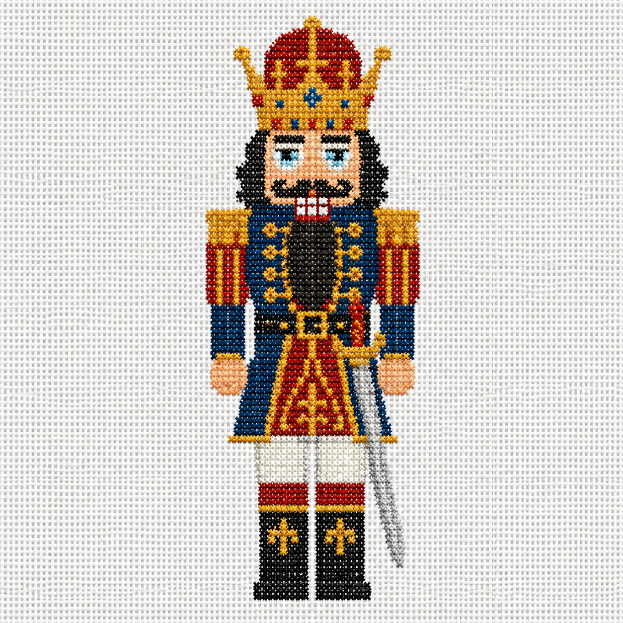 Vintage Regal Blue King Nutcracker