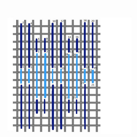 Old florentine stitch diagram