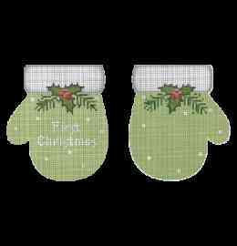 First Christmas Mittens, Pale Green