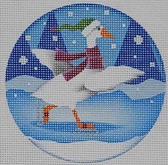 Skating Duck Ornament - Winter Wildlife