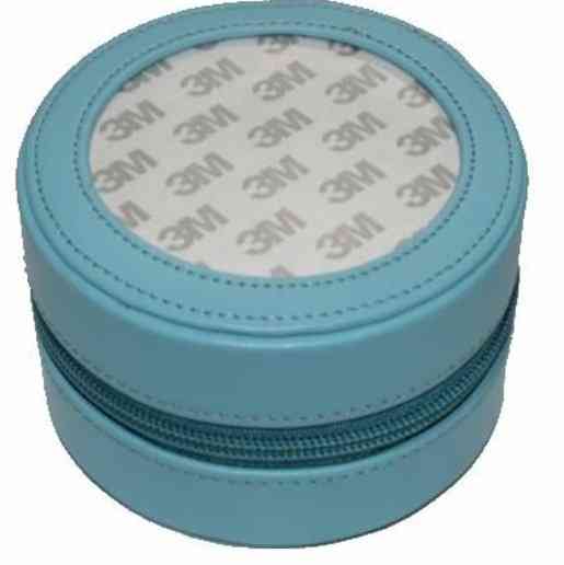 Round Leather Case 4" - Assorted Colors