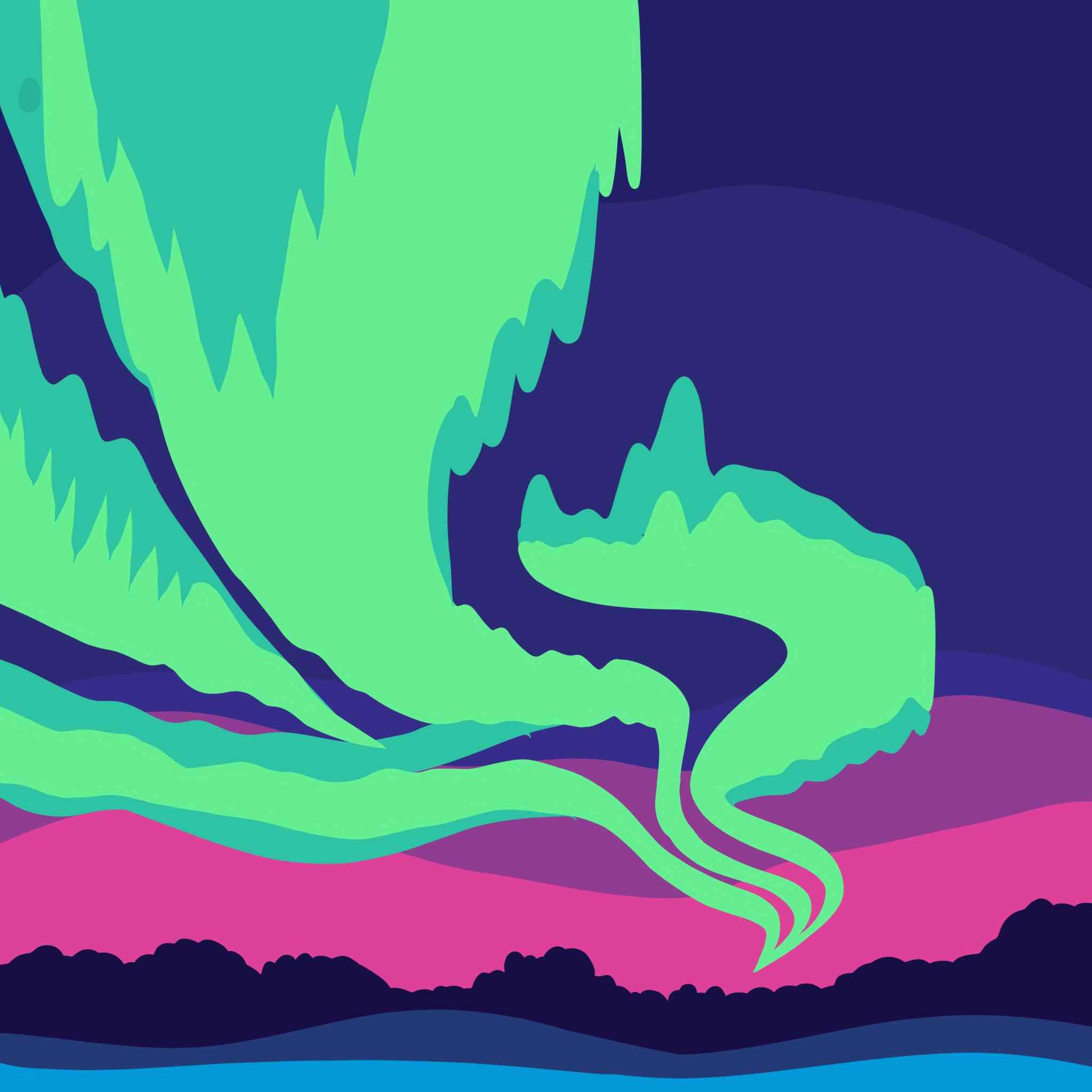 Green Lights At Night