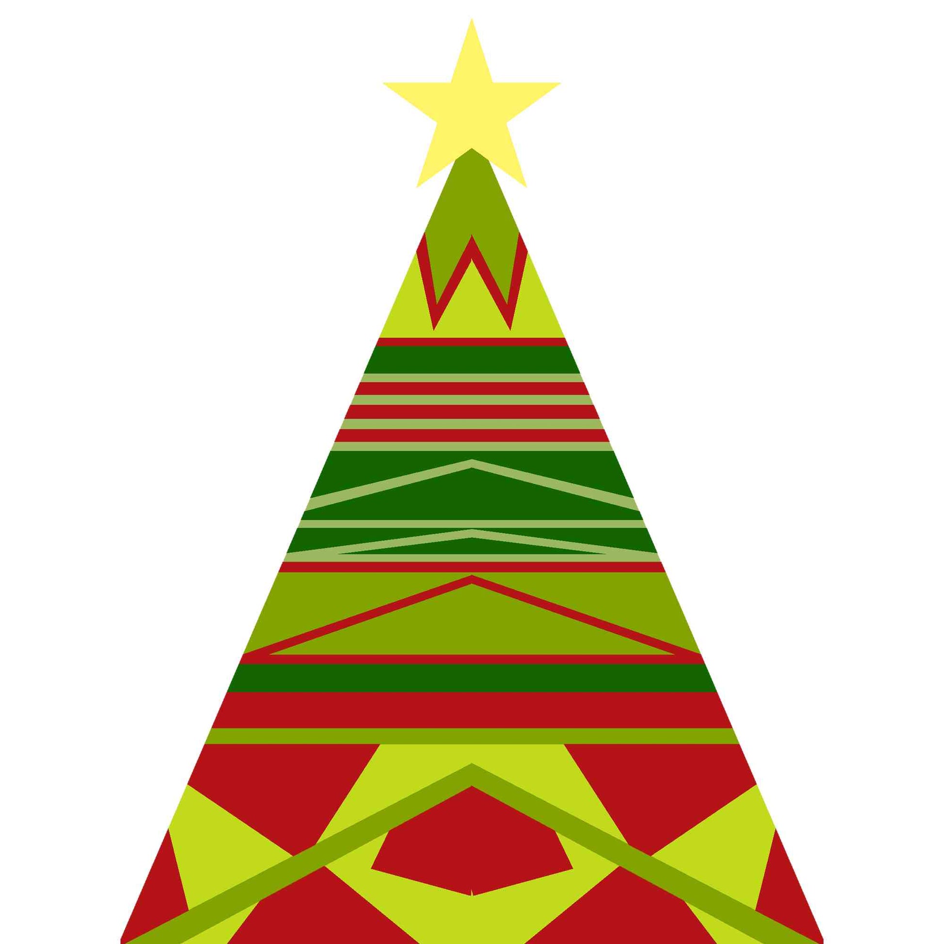 Christmas Tree patterned lines