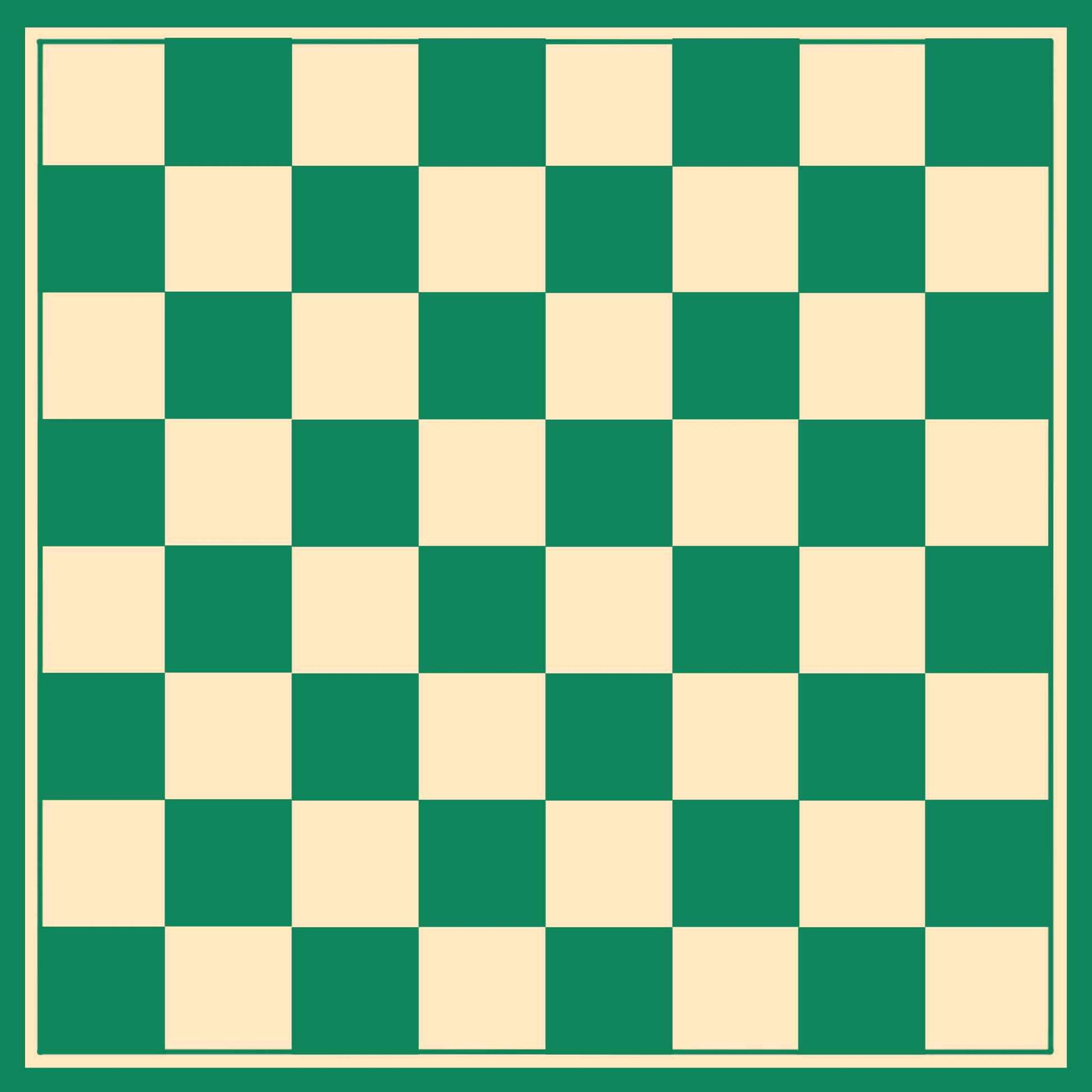 Green Chess Game Board