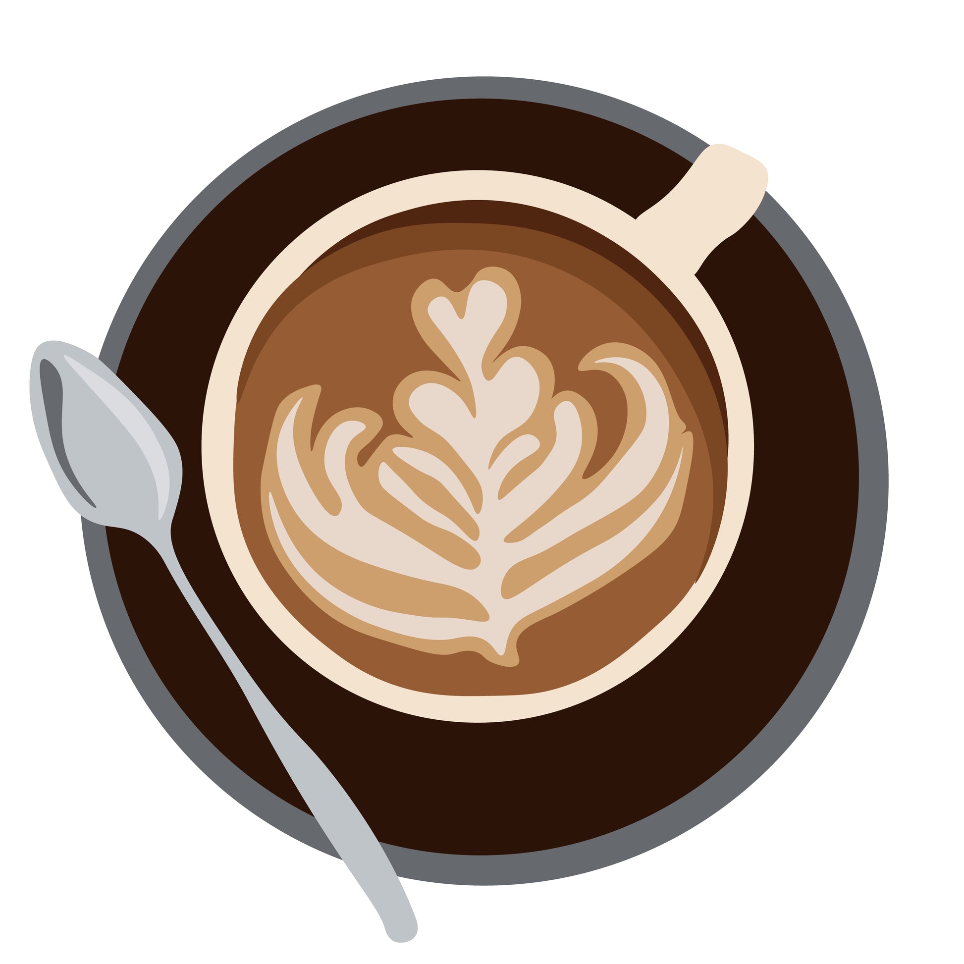 Coffee - Latte top view