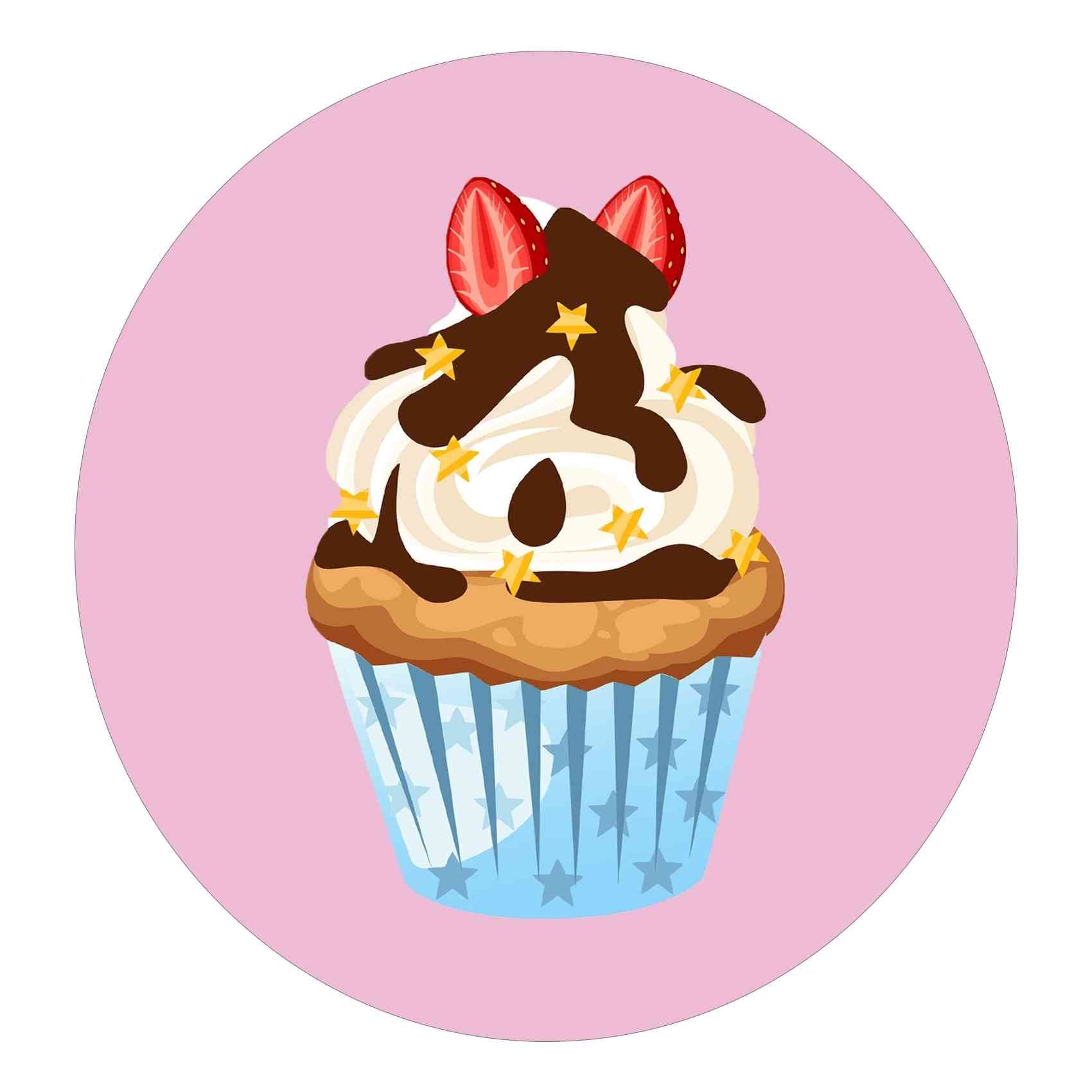 Cupcake-Chocolate strawberry