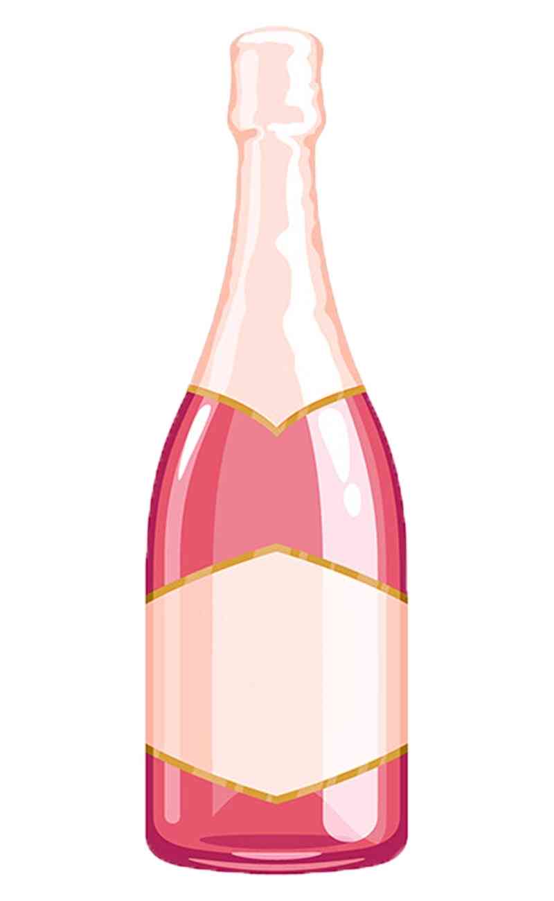 Champagne bottle-Pink