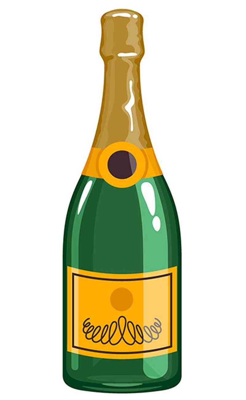 Champagne bottle-Green