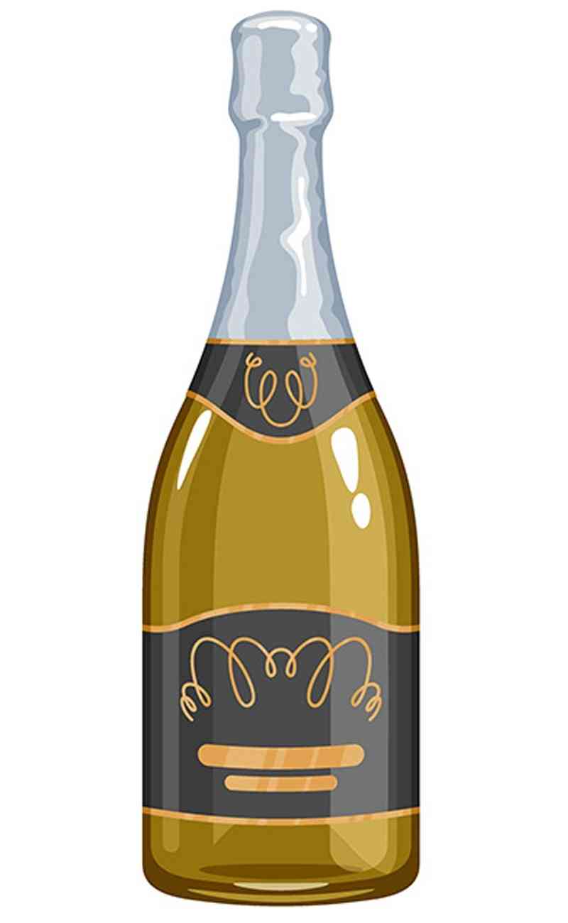 Champagne bottle-Brown