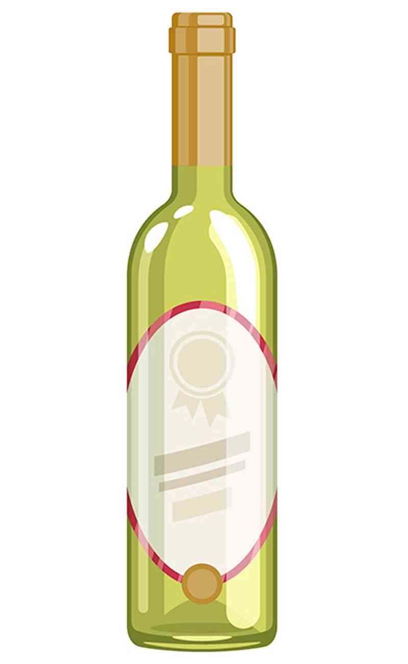 Wine bottle-yellow