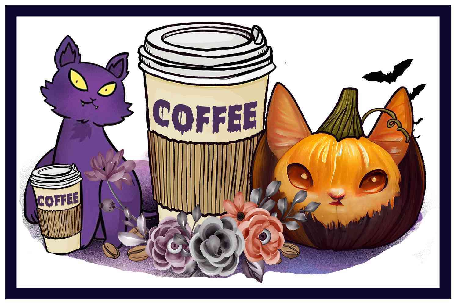 Halloween-Coffee Cat