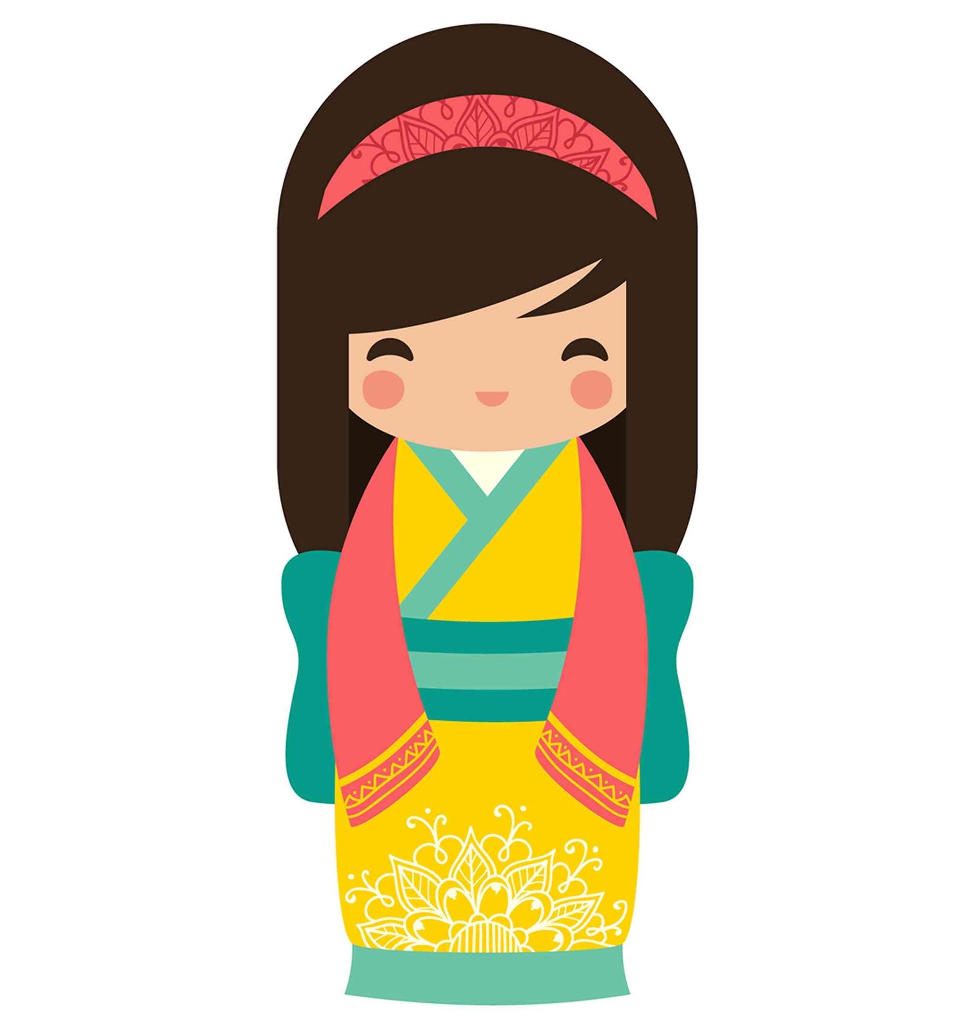 Japanese Doll - Yellow dress
