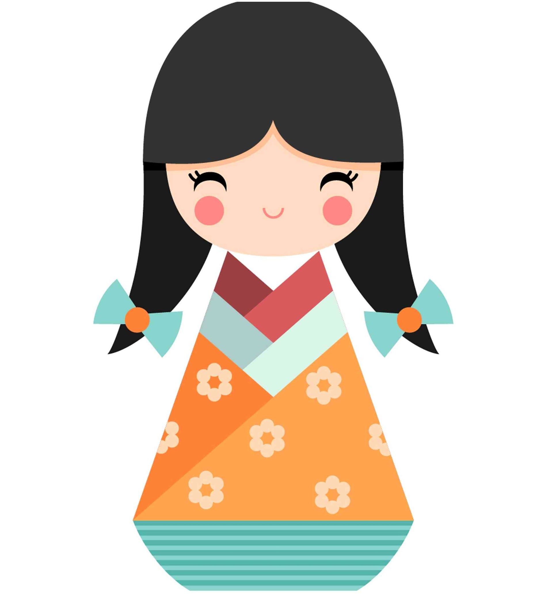 Japanese Doll - Orange