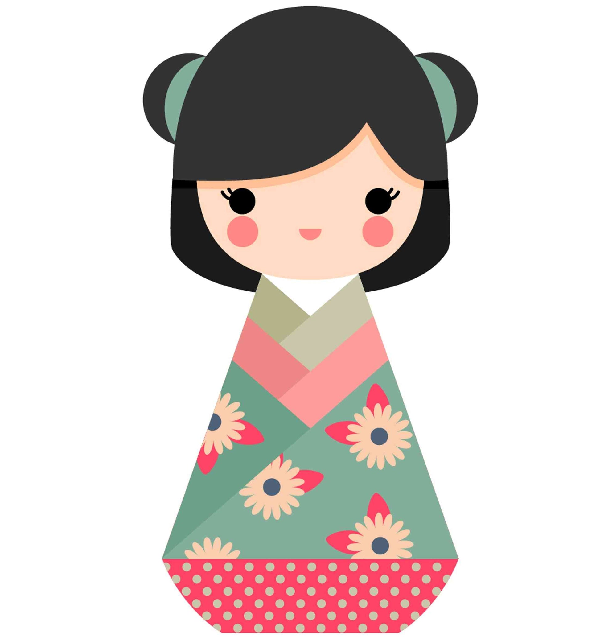 Japanese Doll - Pink chrysanthemum