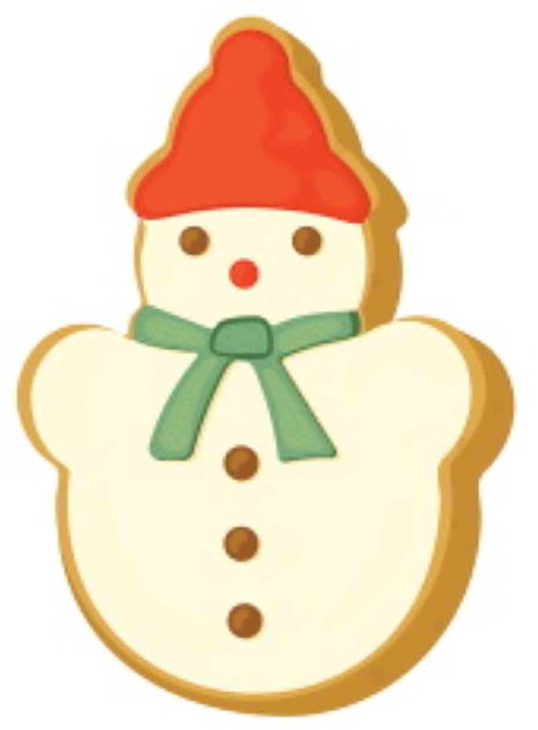 Christmas Gingerbread - snowman