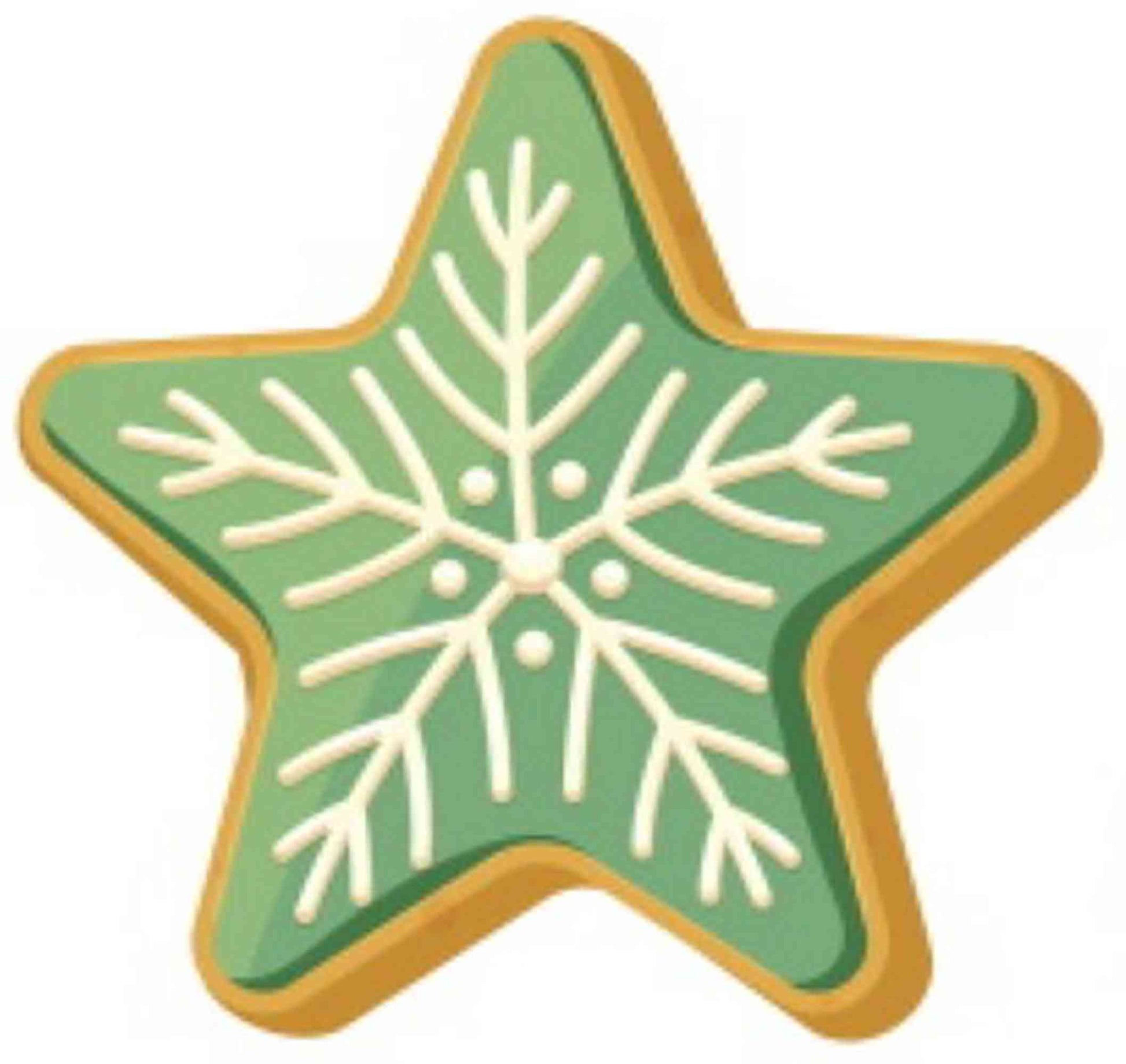 Christmas Gingerbread - snowflake 3