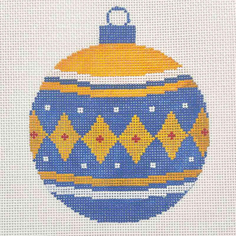 Christmas Ball Ornament - Navy Blue