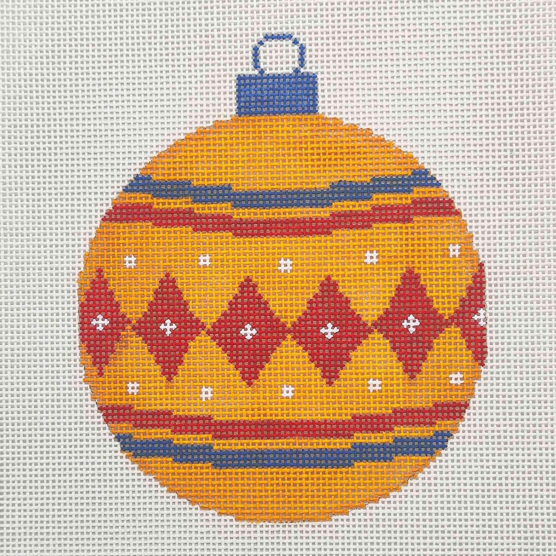 Christmas Ball Ornament - Orange