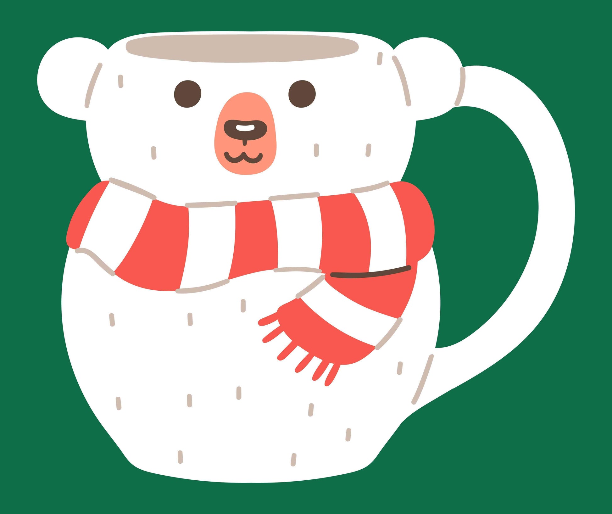 Cup - Winter Bear's Cozy Look