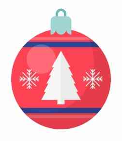 Festive White Tree Bauble