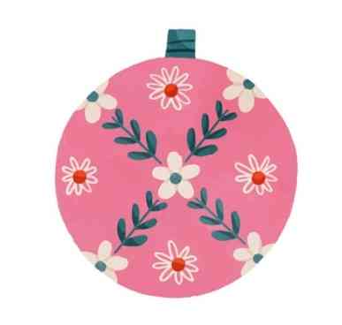 Festive Floral Bauble