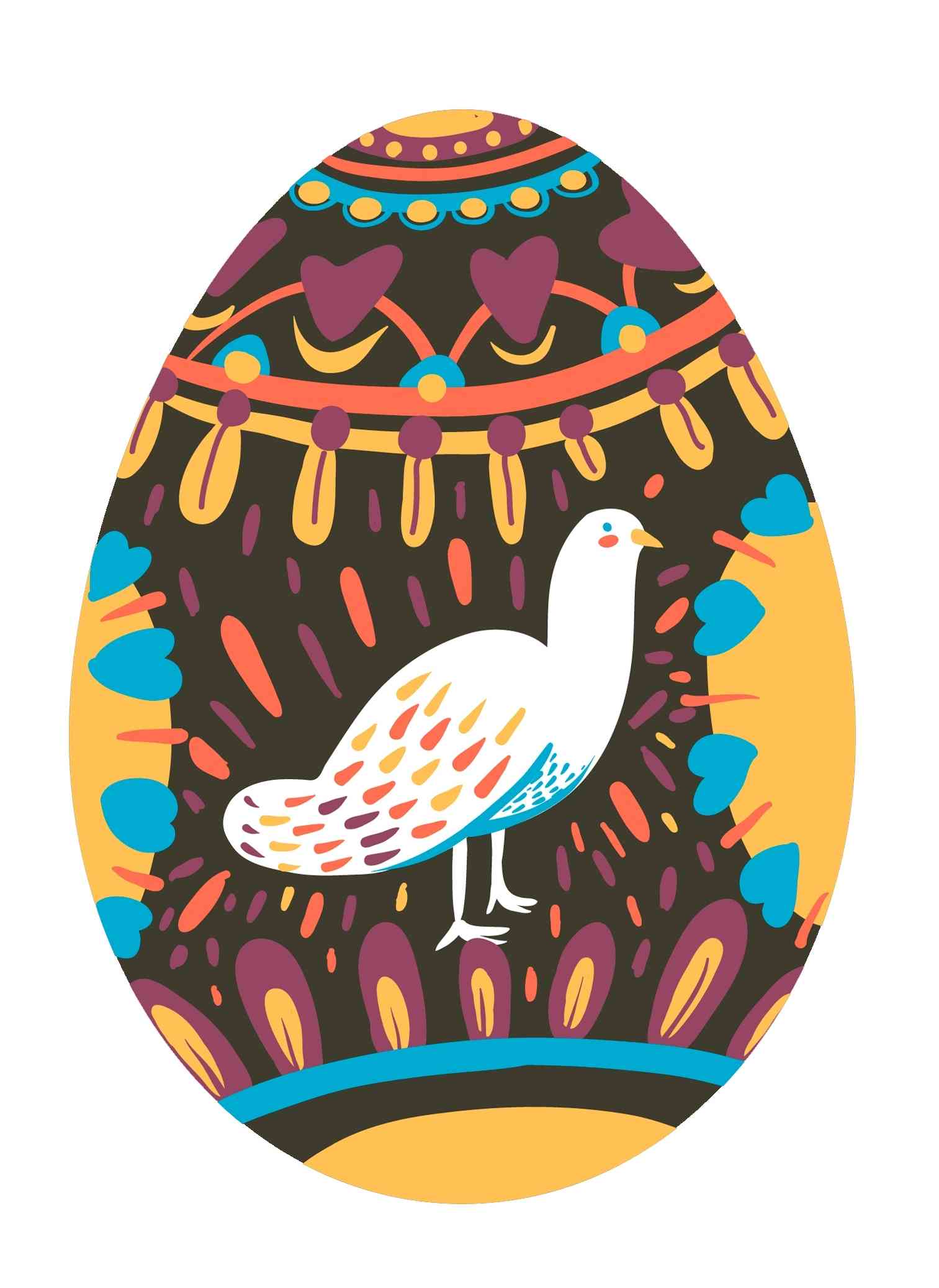Spring Bird Easter Egg