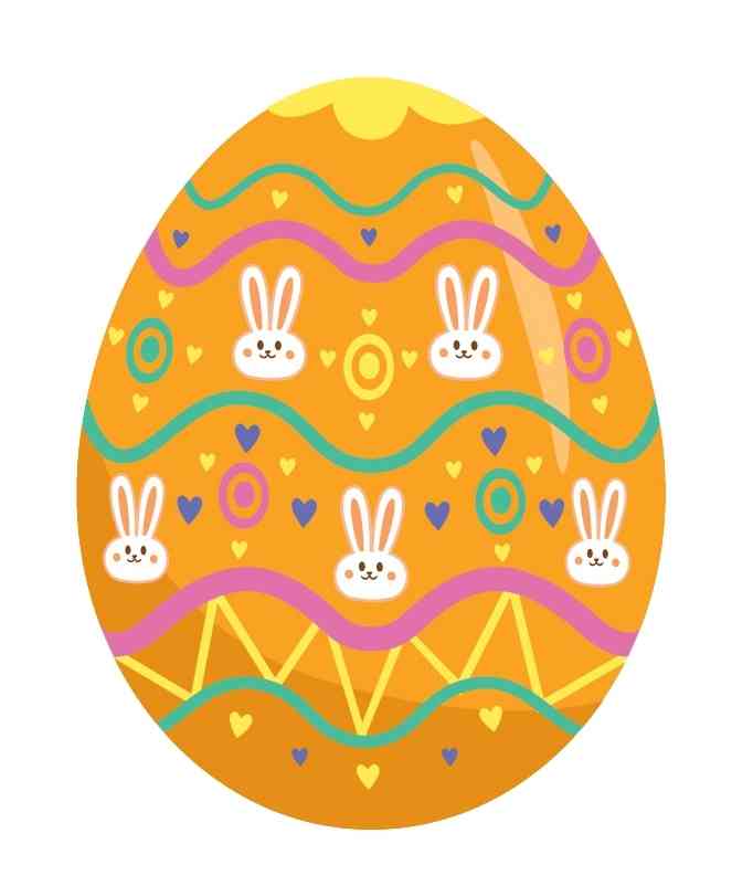 Whimsical Bunny Egg 1