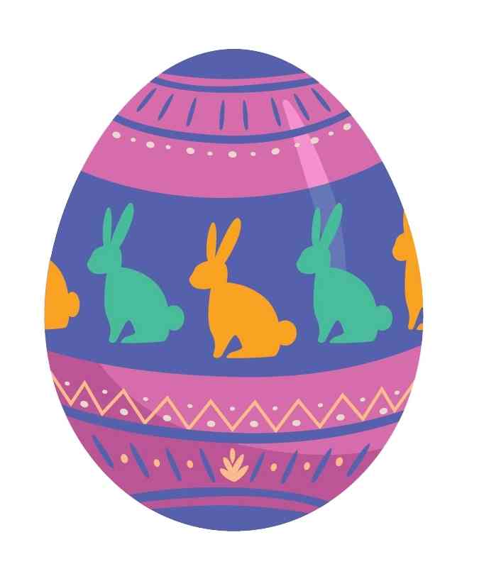 Whimsical Bunny Egg 2