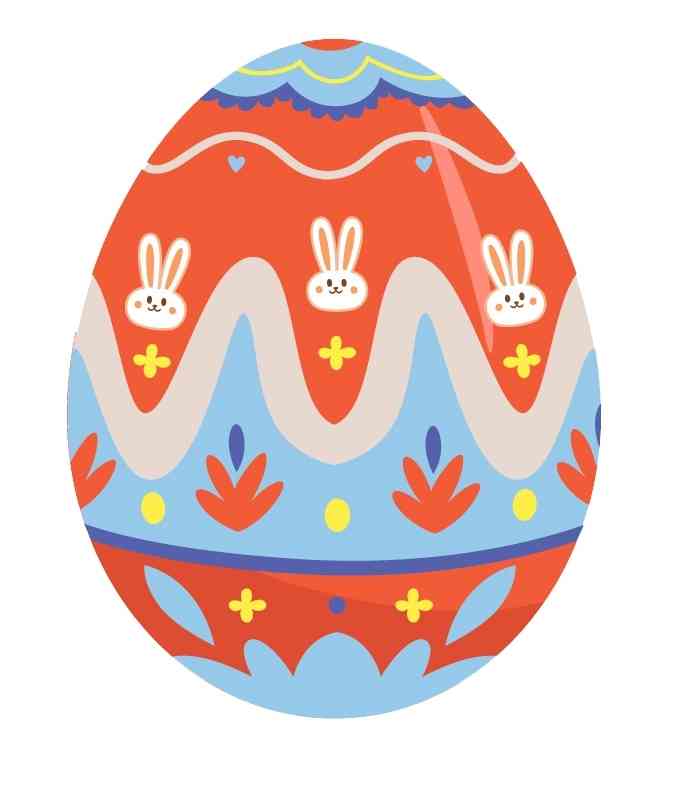 Whimsical Bunny Egg 3