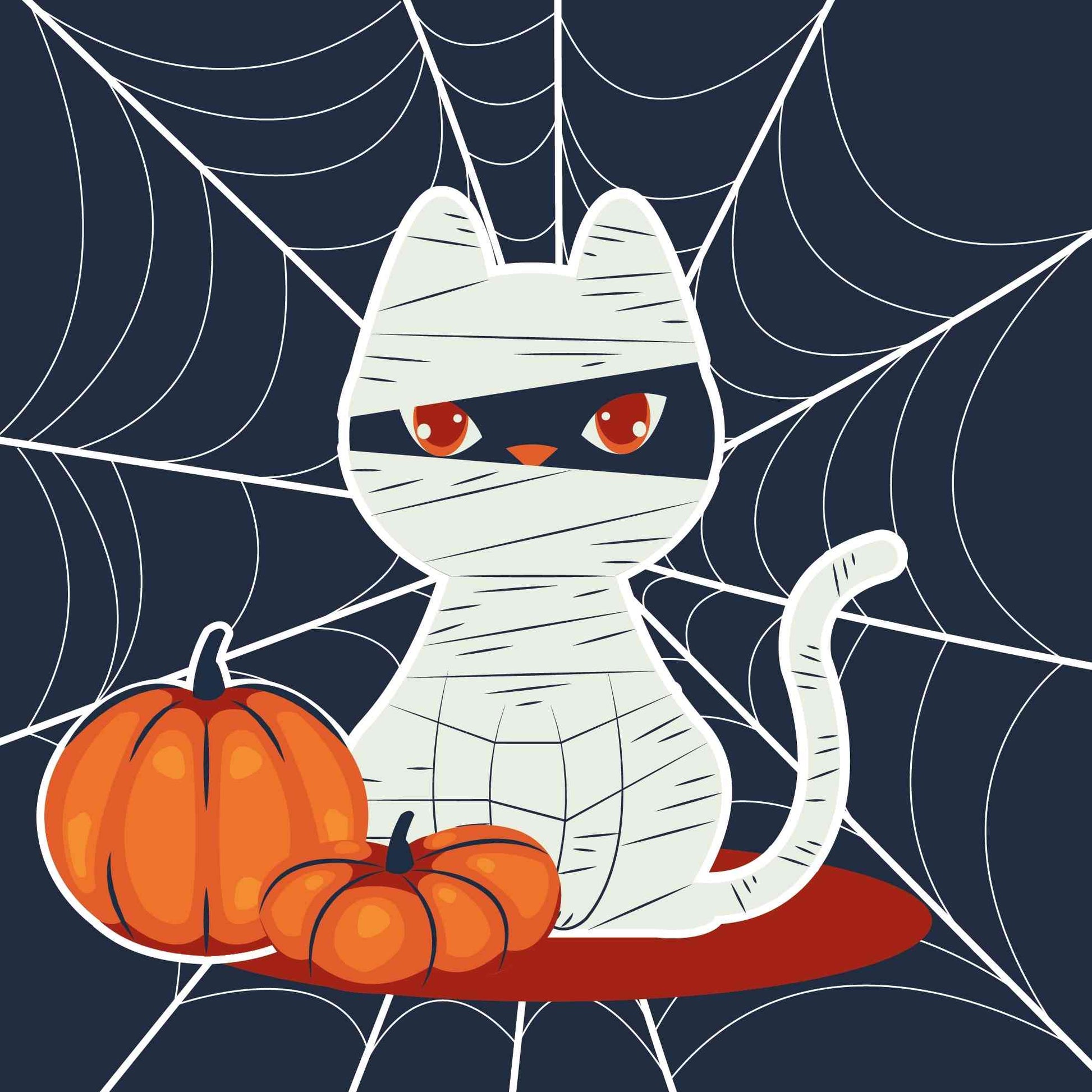Spooky Mummy Cat