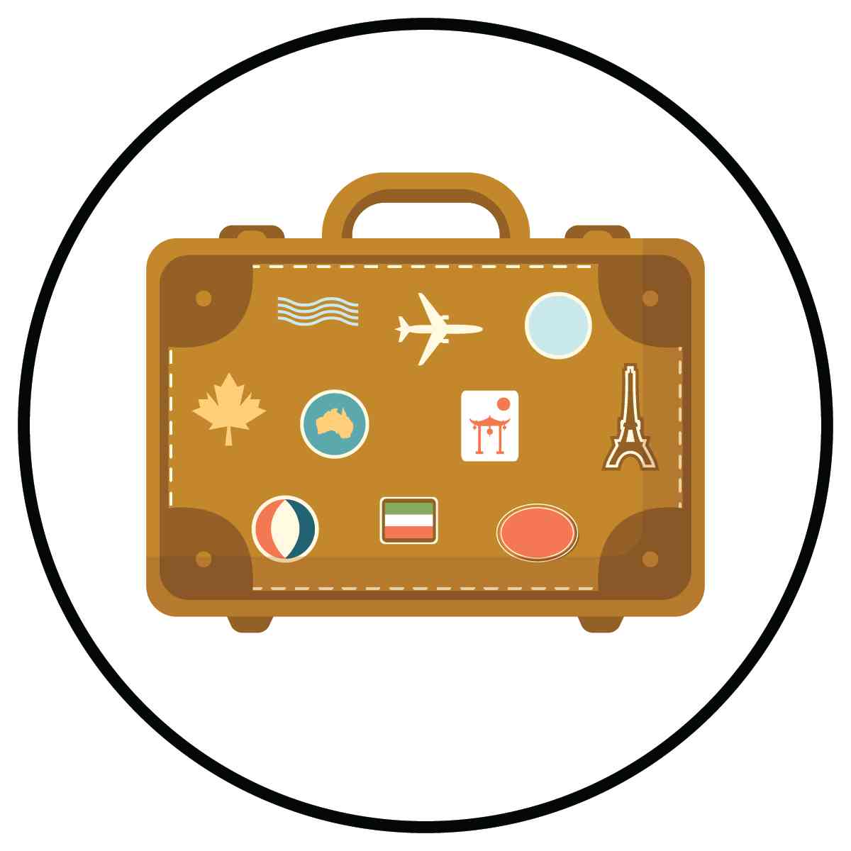 Round - Travel Suitcase