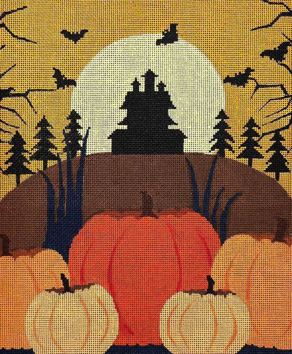 Haunted House and Pumpkins