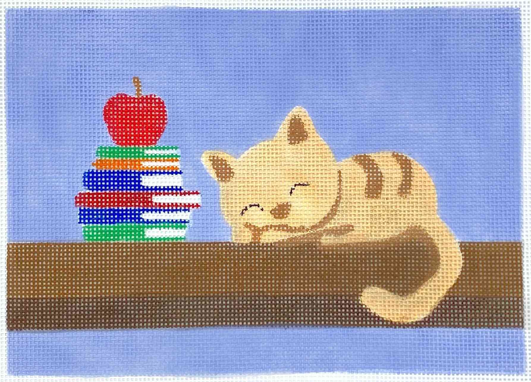 Cat and books