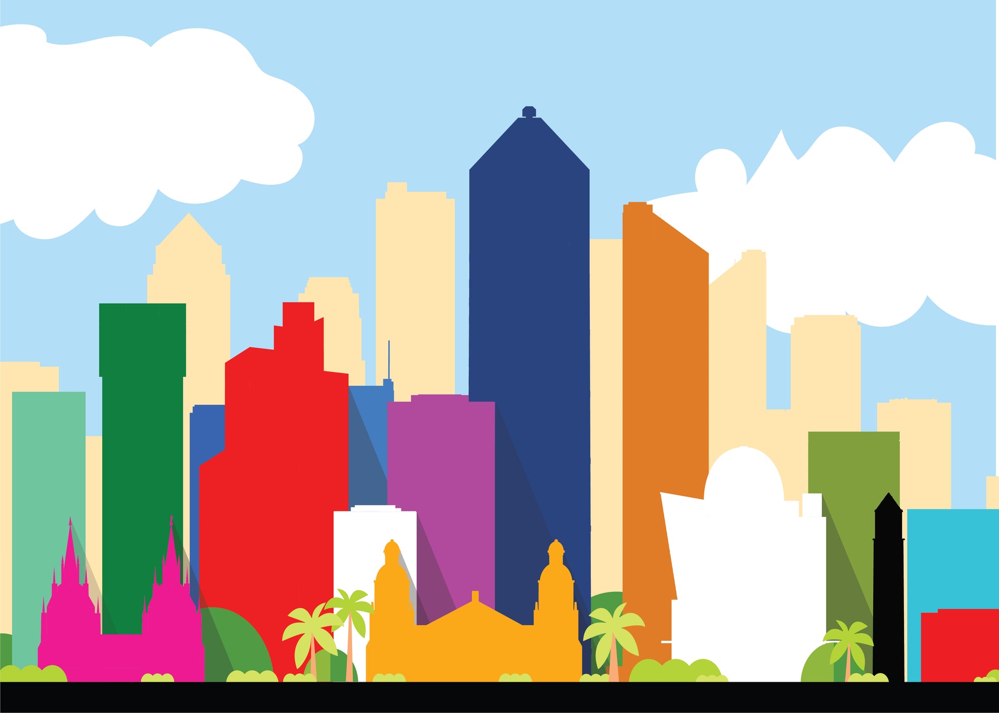 San Francisco Colorful Skyline