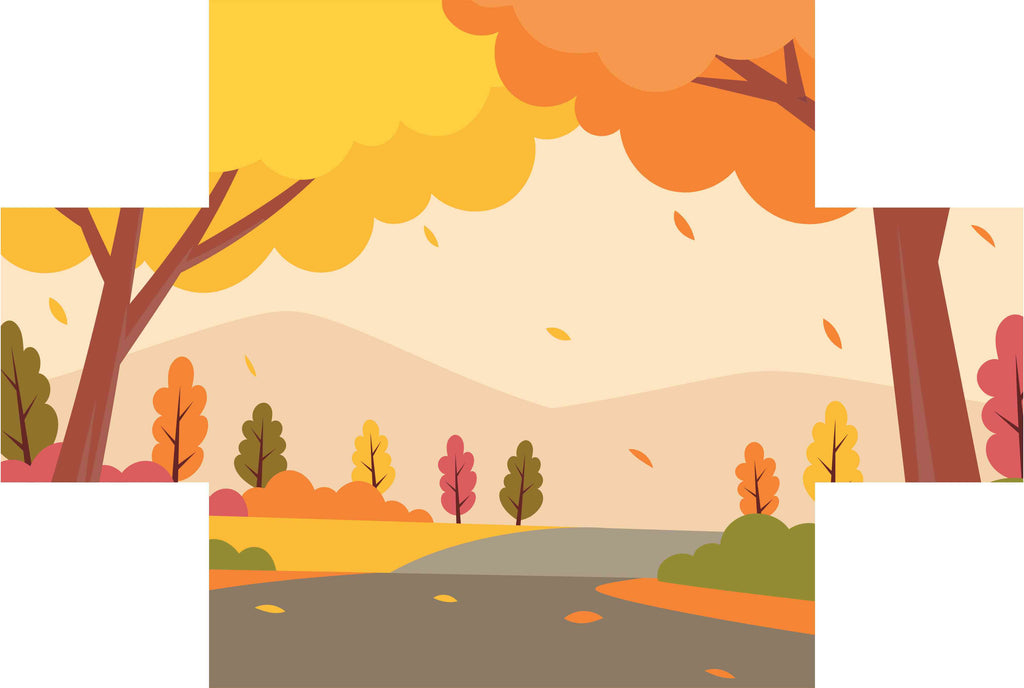 Brick Cover- Autumn Scene