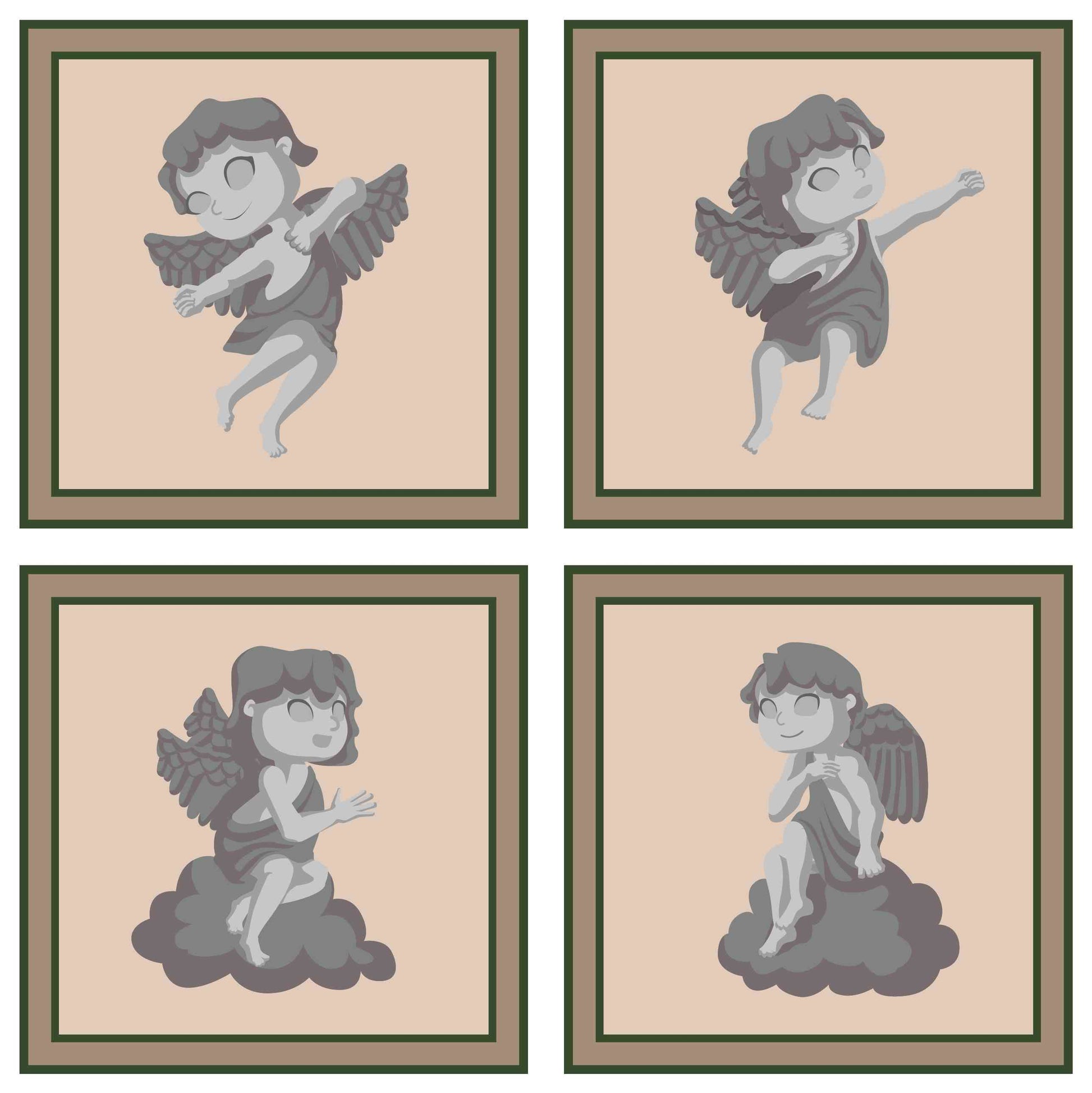 Coasters - Cherub Statue