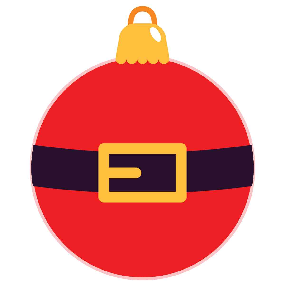Ornament - Santa Christmas Ball