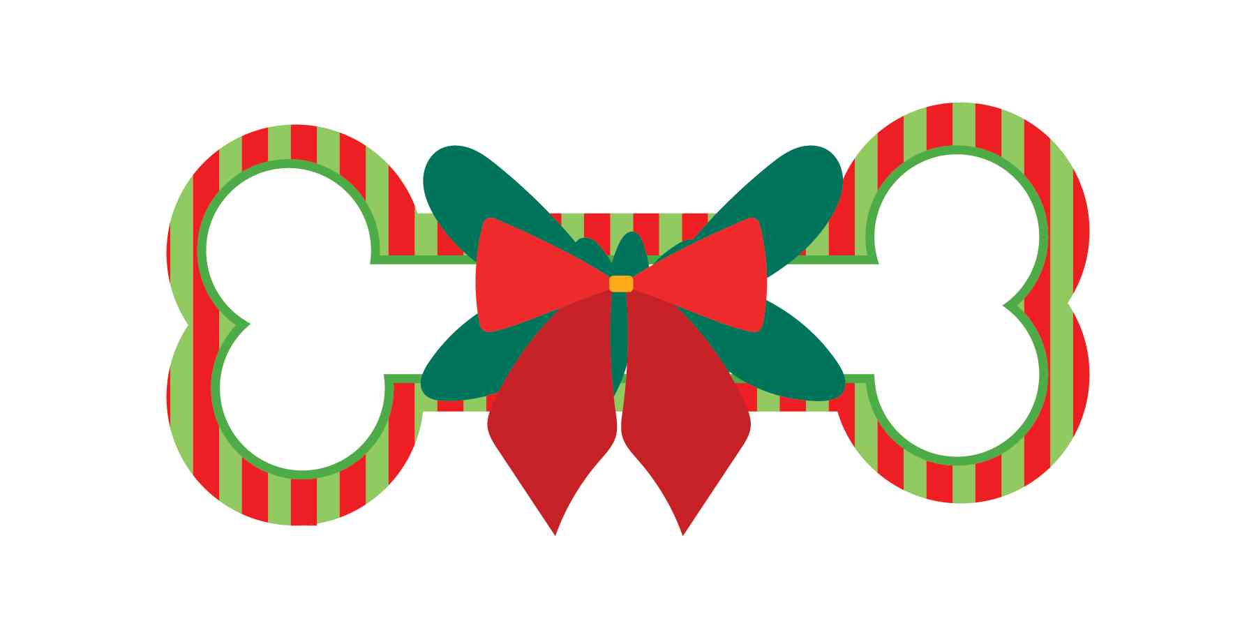 Bone Ornament - Ribboned Bone