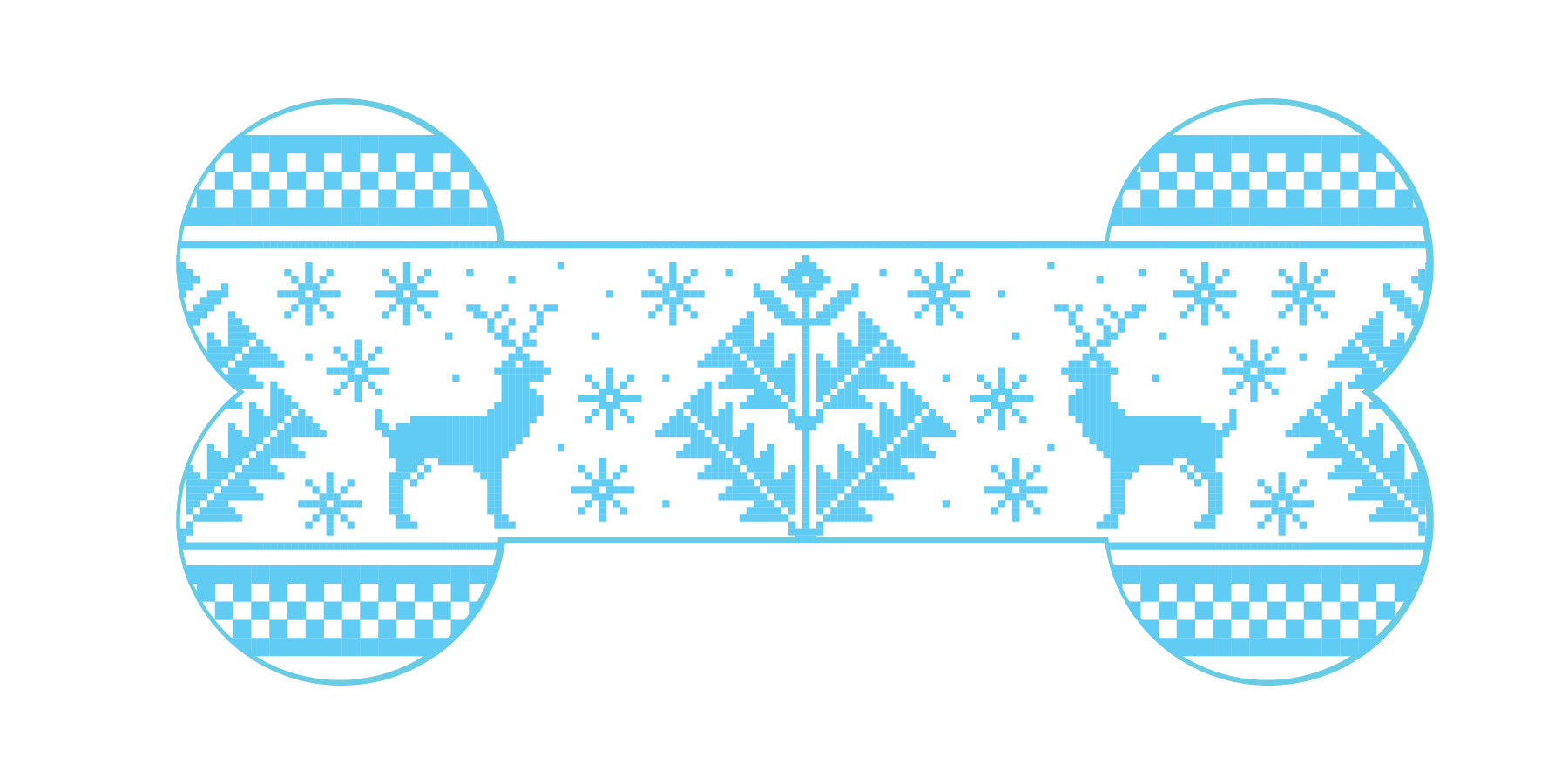 Bone Ornament - Reindeers