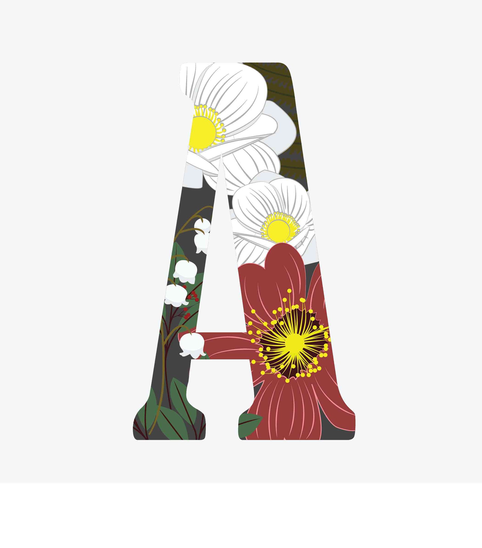 A Aster - Alphabetical Florals