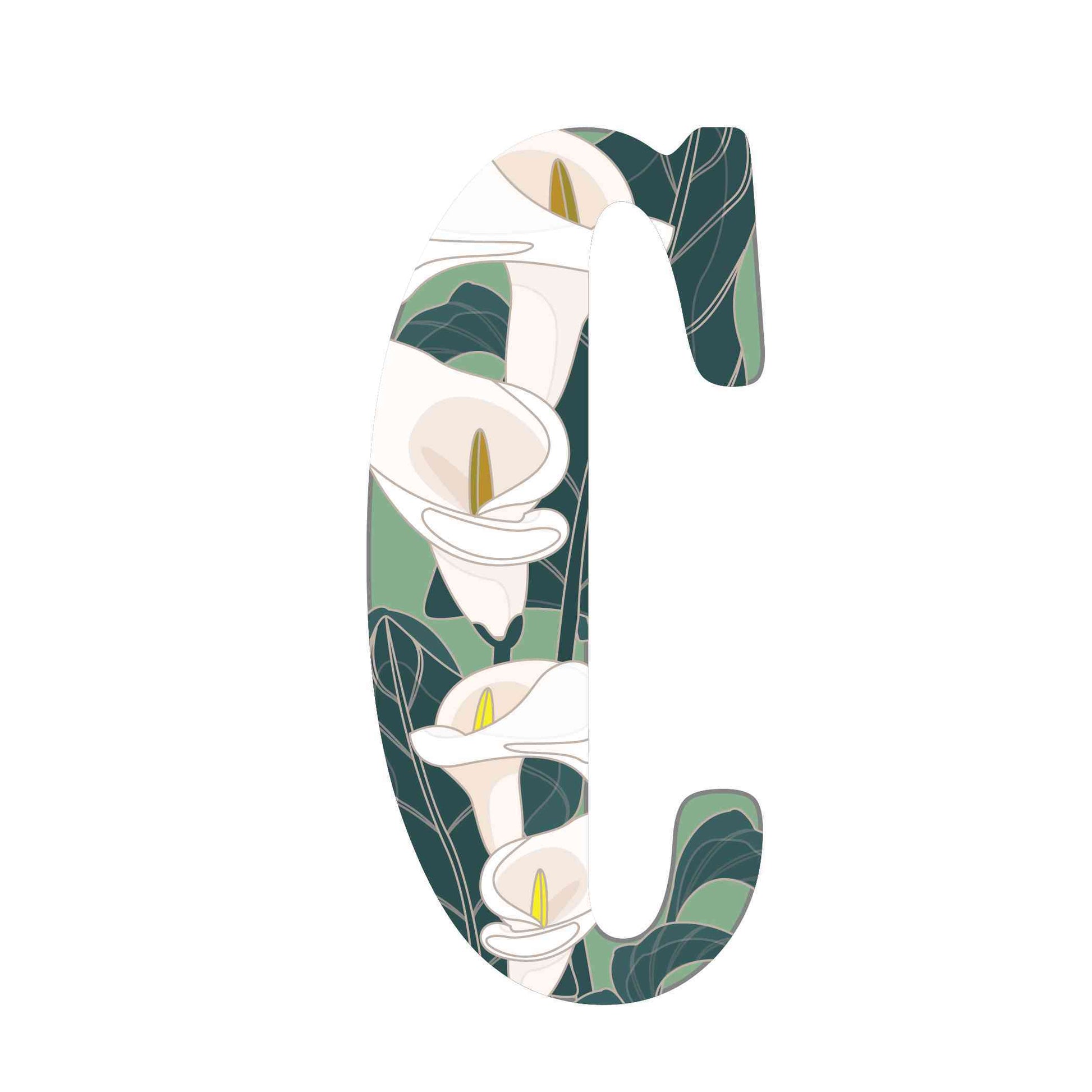 ""C"" Calla Lily - Alphabetical Florals