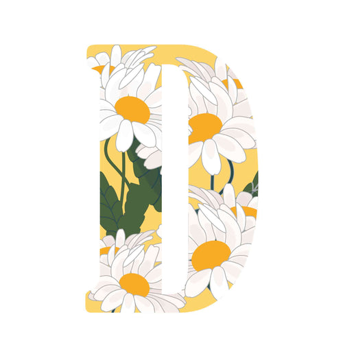 ""D"" Daisies - Alphabetical Florals