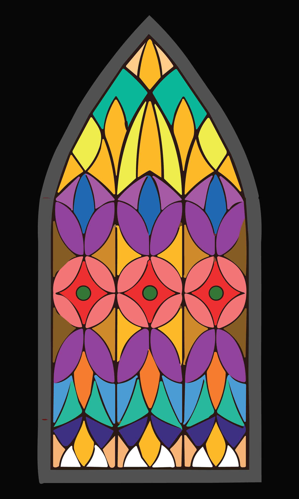 Cathedral Window - Prismatic